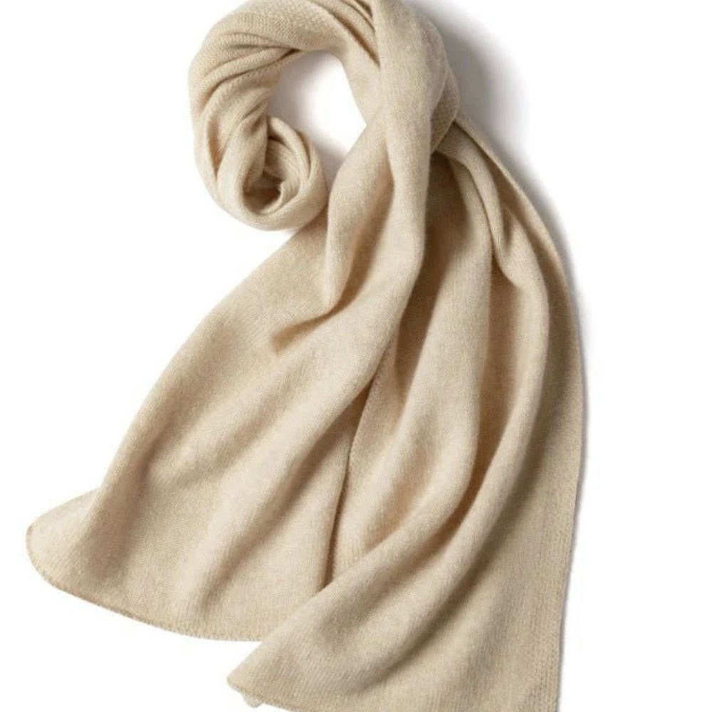 Luxurious  cashmere Beige Wrap Scarf